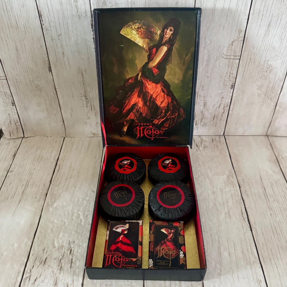 Maja Myrurgia Jabon Luxury Soap 6 Sealed Bar Gift Set Vintage Flamenco Box